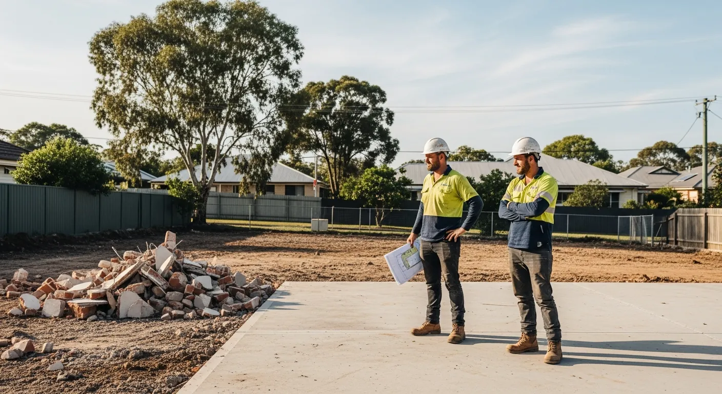 Ipswich Demolition Co. team at work in Ipswich
